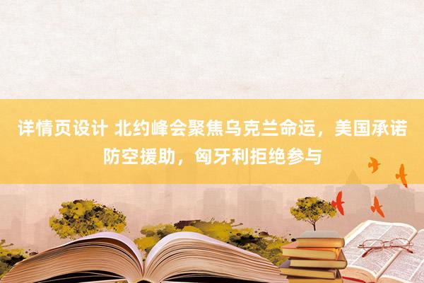 详情页设计 北约峰会聚焦乌克兰命运，美国承诺防空援助，匈牙利拒绝参与